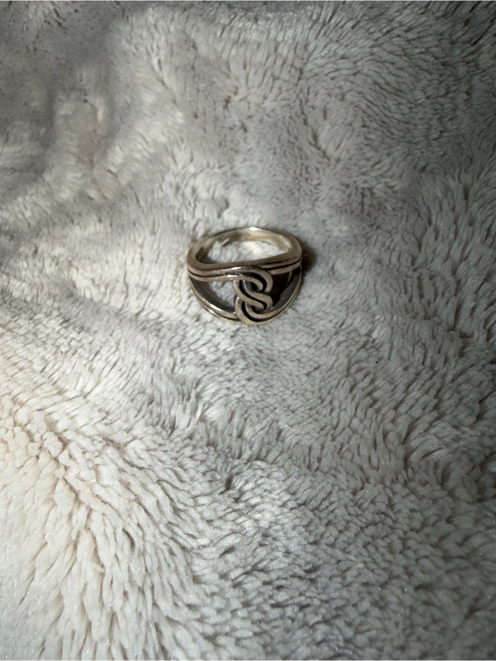 Sterling Silver Knot Accent Women's Ring - 925